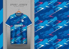 tyg mönster design för sporter t-shirts, fotboll tröjor, löpning tröjor, tröjor, Gym tröjor, blå. vektor