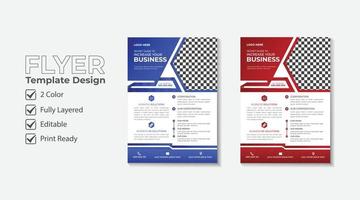 modernes Corporate Business Flyer Template Design vektor