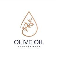 moderne olivfarbene Logo-Vorlage vektor
