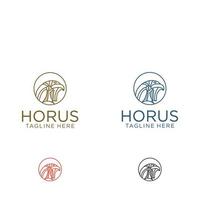 Horus-Logo-Design-Icon-Vorlage vektor