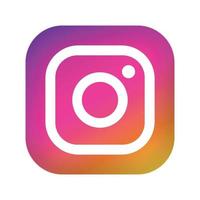 Instagram ny färger ikon 3d logotyp vektor