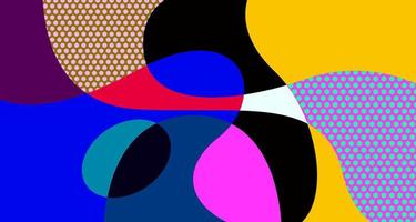 Vektor bunter abstrakter flüssiger und flüssiger Hintergrund für Social-Media-Banner