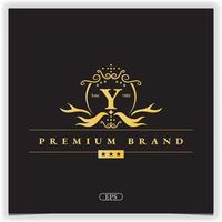 buchstabe y goldenes logo premium elegante vorlage vektor eps 10