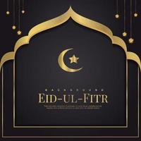 eid mubarak islamisches religiöses fest feier hintergrunddesign vektor