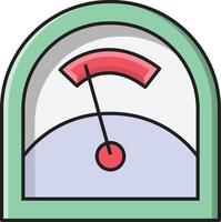 Voltmeter-Vektorillustration auf einem Hintergrund. Premium-Qualitätssymbole. Vektorsymbole für Konzept und Grafikdesign. vektor