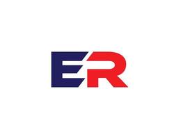 er re Logo-Design-Vektor-Vorlage vektor