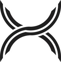 abstrakt brev x logotyp illustration i trendig och minimal stil vektor