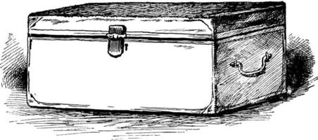 trunk, årgång illustration. vektor