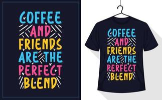 Kaffee und Freunde sind die perfekte Mischung vektor