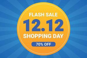 12.12 Shopping Day Flash Sale Banner vektor