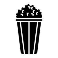 Popcorn-Icon-Stil vektor