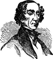 john Tyler, årgång illustration vektor