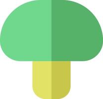 grön svamp, illustration, vektor på en vit bakgrund.