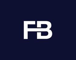 fb bf logotyp design vektor mall