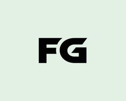 fg gf logotyp design vektor mall