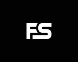 fs sf-Logo-Design-Vektorvorlage vektor