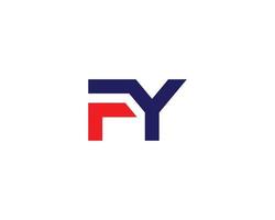 fy yf logotyp design vektor mall