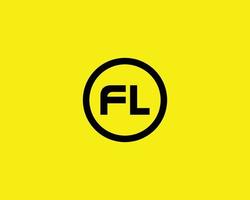 fl om logotyp design vektor mall