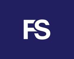 fs sf logotyp design vektor mall