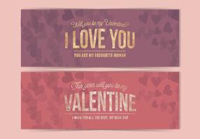 Vector Valentinstag Banner