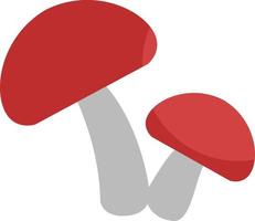röd svamp, illustration, vektor på en vit bakgrund.