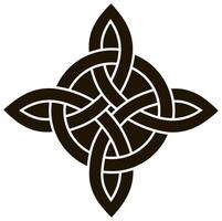 medeltida celtic Knut. keltisk, irländsk knop prydnad. celtic symbol, ändlös Knut form vektor ikon, oändlig anda enhet symbol, hednisk cirkel stam- symbol grafisk isolerat