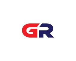 gr rg-Logo-Design-Vektorvorlage vektor