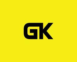 gk kg-Logo-Design-Vektorvorlage vektor