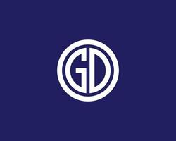 gd dg-Logo-Design-Vektorvorlage vektor