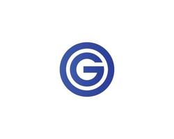 g go og Logo-Design-Vektorvorlage vektor