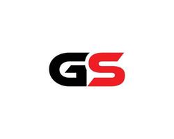 gs sg logotyp design vektor mall