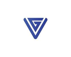 gv vg-Logo-Design-Vektorvorlage vektor