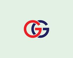 gg-Logo-Design-Vektorvorlage vektor