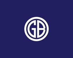 gb bg-Logo-Design-Vektorvorlage vektor