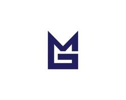 gm-mg-Logo-Design-Vektorvorlage vektor