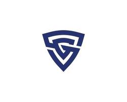 gs sg-Logo-Design-Vektorvorlage vektor