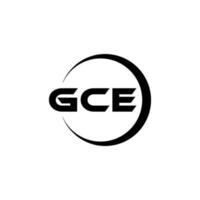 gce brev logotyp design i illustration. vektor logotyp, kalligrafi mönster för logotyp, affisch, inbjudan, etc.