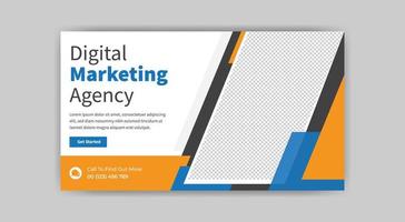 Design von Social-Media-Beitragsvorlagen für digitales Marketing. kostenloser Vektor