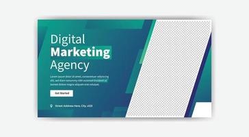 Design von Social-Media-Beitragsvorlagen für digitales Marketing. kostenloser Vektor
