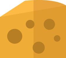 Stück Käse, Symbolabbildung, Vektor auf weißem Hintergrund