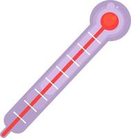 kleines Thermometer, Illustration, Vektor auf weißem Hintergrund