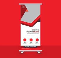 Roll-up-Banner-Design vektor