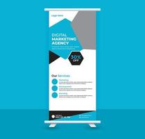 Roll-up-Banner-Design vektor