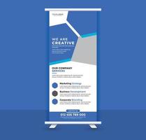 Roll-up-Banner-Design vektor