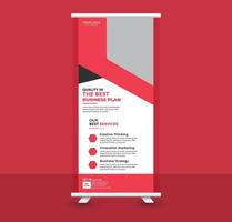 Roll-up-Banner-Design vektor