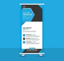 Roll-up-Banner-Design vektor