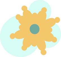 lantanas blomma, ikon illustration, vektor på vit bakgrund