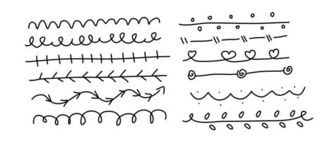 abstrakte Gekritzellinie für dekorative vektor