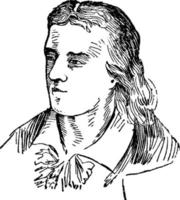 johann schiller, årgång illustration vektor