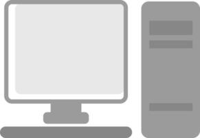 Schulcomputer, Illustration, Vektor auf weißem Hintergrund.